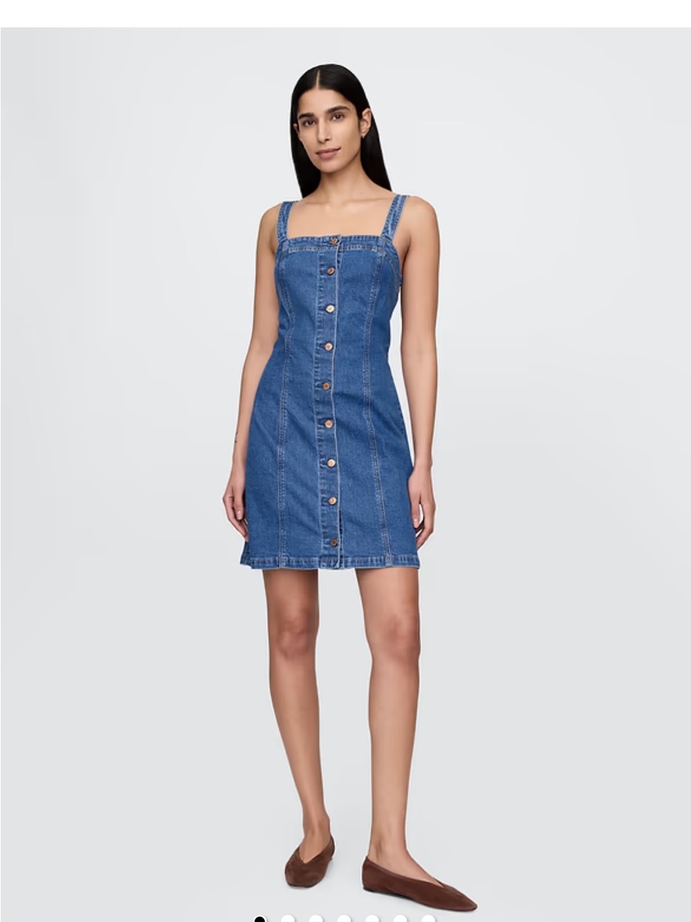 Gap denim mini dress, Soft, stretch denim, size small, new with tags